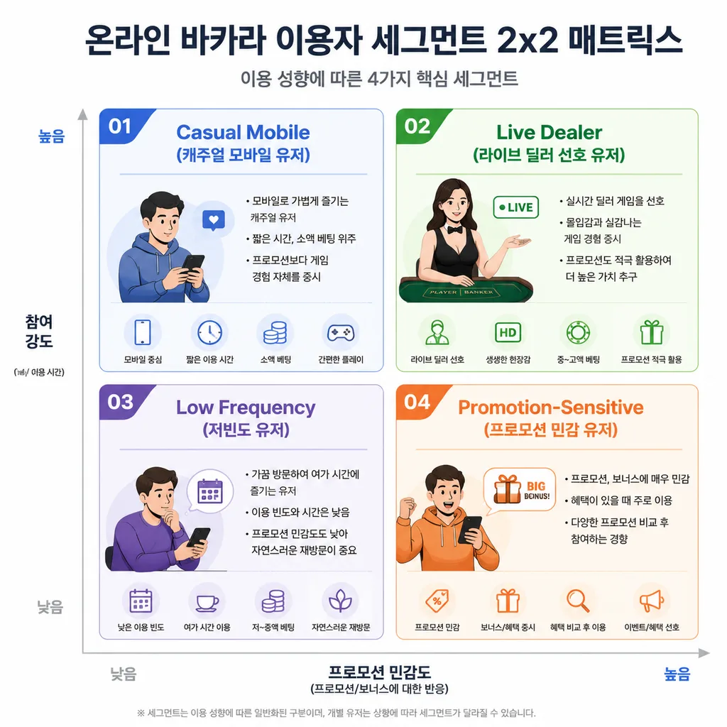 online baccarat player demographics 플레이어 세그먼트 매트릭스